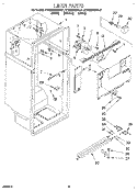 LINER Diagram and Parts List for KTRS22QDBL01  KitchenAid Refrigerator