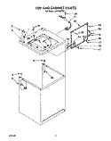 TOP AND CABINET, LIT/OPTIONAL Diagram and Parts List for LA6150XTN1  Whirlpool Washer
