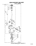 BRAKE AND DRIVE TUBE Diagram and Parts List for LA5705XTW2  Whirlpool Washer