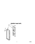 CONTROL PANEL Diagram and Parts List for RM778PXXB1  Whirlpool Microwave Oven Combo