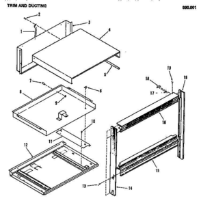 02 - Page 2 Diagram and Parts List for 890001  Whirlpool Microwave Oven Combo