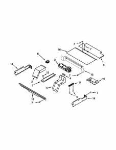 Top Venting Parts Diagram and Parts List for IBS350PYB01  Whirlpool Wall Oven