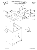 Part Location Diagram of WP3957511 Whirlpool Lid