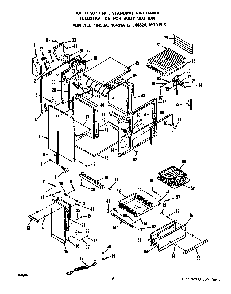 Body Diagram and Parts List for 1643*0A  Roper Range