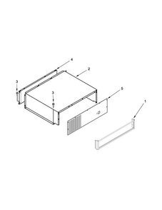 Top Grille And Unit Cover Parts Diagram and Parts List for KSSO48FTX20  KitchenAid Refrigerator