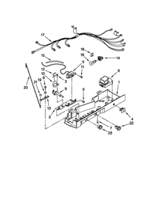 Control Parts Diagram and Parts List for 10650212011  Kenmore Refrigerator