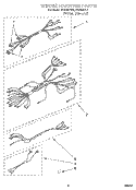 WIRING HARNESS, LIT/OPTIONAL Diagram and Parts List for FES355YW2  Roper Range