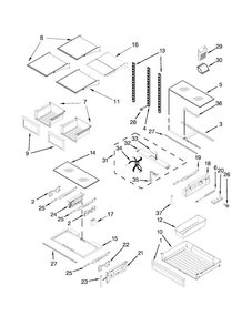 Part Location Diagram of W10610324 Whirlpool HARNS-WIRE