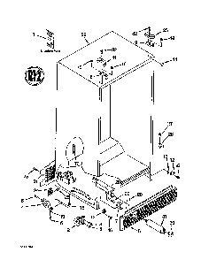 White-106.52242102/bisque-106.52244102 Diagram and Parts List for 10652242102  Kenmore Refrigerator