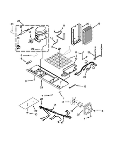 Unit Parts Diagram and Parts List for WRS576FIDM01  Whirlpool Refrigerator