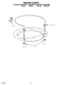 HEATER PARTS Diagram and Parts List for DUL240XTPB7  Whirlpool Dishwasher