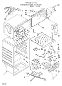 LINER Diagram and Parts List for ET21PKXGW01  Whirlpool Refrigerator
