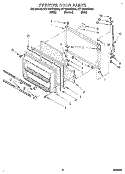 FREEZER DOOR Diagram and Parts List for 8ET18ZKXBG00  Whirlpool Refrigerator