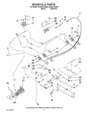 MANIFOLD PARTS Diagram and Parts List for GW397LXUS06  Whirlpool Range