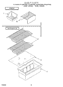 SHELF Diagram and Parts List for ET14JMXFN00  Whirlpool Refrigerator