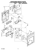 Part Location Diagram of 2307320B Whirlpool COVER
