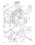TUB , LITERATURE AND OPTIONAL Diagram and Parts List for DU8900XT4  Whirlpool Dishwasher