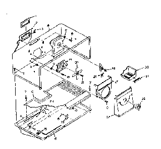 Freezer Parts Diagram and Parts List for 106U16EIM1  Kenmore Refrigerator