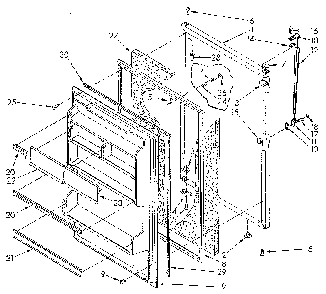 Refrigerator Door Diagram and Parts List for ET16AKXSG10  Whirlpool Refrigerator
