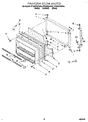 FREEZER DOOR Diagram and Parts List for ET22DQLDB01  Whirlpool Refrigerator
