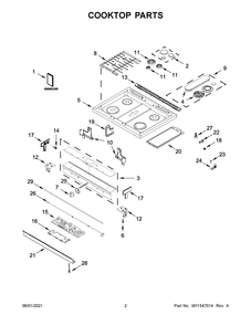 Part Location Diagram of W11548764 Whirlpool BURNR-HEAD