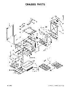 Chassis parts Diagram and Parts List for 66495123610  Kenmore Range