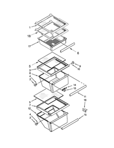 Part Location Diagram of WPW10449632 Whirlpool TRIM-PAN