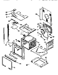 Oven Diagram and Parts List for KEBS107DBAL4  KitchenAid Wall Oven