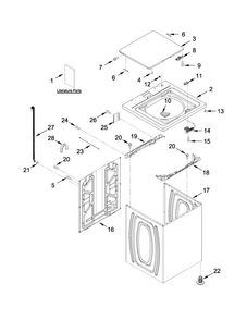 Part Location Diagram of W10449043 Whirlpool Installation instructions