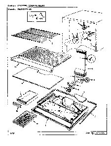 01 - Freezer Compartment Diagram and Parts List for RB21KN-2A  Whirlpool Refrigerator