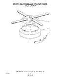 LOWER WASHARM AND STRAINER Diagram and Parts List for 4KUDA220TW1  KitchenAid Dishwasher