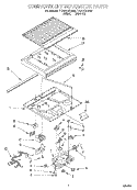 COMPARTMENT SEPARATOR Diagram and Parts List for TT22AKXEN00  Whirlpool Refrigerator