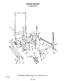 FRAME , LIT/OPTIONAL Diagram and Parts List for 8577L00  Roper Dishwasher
