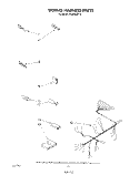 WIRING HARNESS Diagram and Parts List for DU8550XT0  Whirlpool Dishwasher