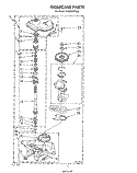 GEARCASE Diagram and Parts List for LA6053XTF0  Whirlpool Washer