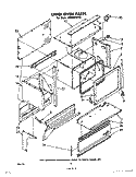 UPPER OVEN Diagram and Parts List for RE963PXPT0  Whirlpool Range