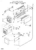 ICEMAKER Diagram and Parts List for ET20GMXFW01  Whirlpool Refrigerator