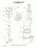 ATTACHMENT PARTS Diagram and Parts List for 5KFPM776ENK0  KitchenAid Food Processor