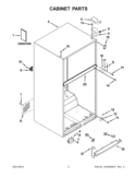 Part Location Diagram of W10534703 Whirlpool SERVICE & WIRING SHEET