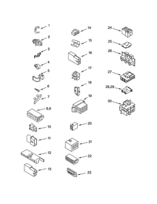 Wiring Harness Diagram and Parts List for 8530090  Whirlpool Washer