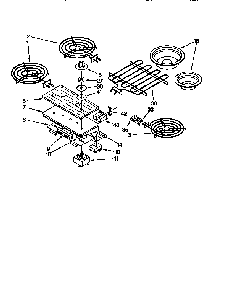 Control Panel And Elements Diagram and Parts List for KECG260SHW6  KitchenAid Cooktop