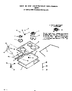 Main Top Diagram and Parts List for D9757*2  Roper Range