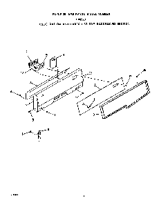 Backguard Diagram and Parts List for F4457*0  Roper Range