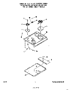 Main Top Diagram and Parts List for 2366*0A  Roper Range
