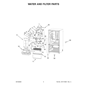 Part Location Diagram of W11767844 Whirlpool LADDER
