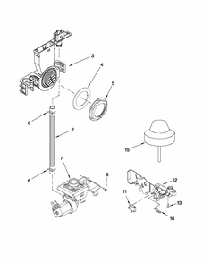 Fill And Overfill Parts Diagram and Parts List for 66516012402  Kenmore Dishwasher