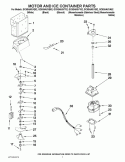 MOTOR AND ICE CONTAINER PARTS Diagram and Parts List for GC5SHAXVT02  Whirlpool Refrigerator