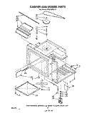 CABINET AND STIRRER Diagram and Parts List for RM278PXL2  Whirlpool Microwave Oven Combo