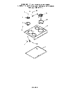 Main Top Diagram and Parts List for 2735*0A  Roper Range