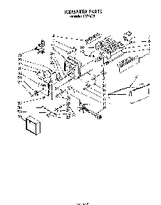 Ice Maker Diagram and Parts List for 8617*0B  Roper Refrigerator